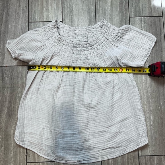 Michael Stars | Off Shoulder Double Gauze Top Size Medium - Picture 3 of 7